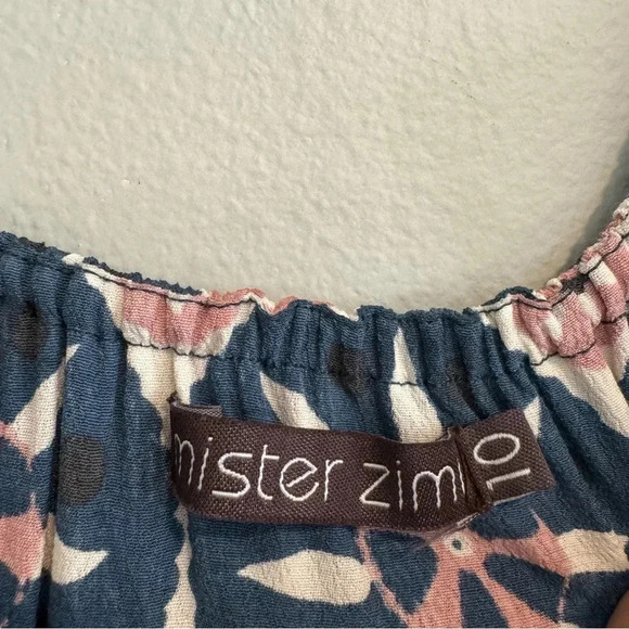 Mister Zimi Dress High Low Off The Shoulder Ruffle Smocked Waist 10 - Picture 11 of 11